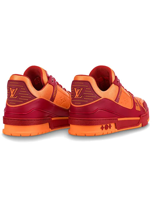 Кроссовки trainers 'orange monogram with red' Louis Vuitton — изображение 3 из 4, оранжевый/красный