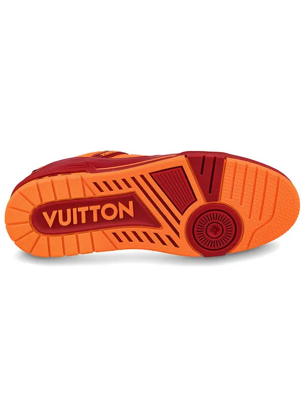 Кроссовки trainers 'orange monogram with red' Louis Vuitton — изображение 4 из 4, оранжевый/красный