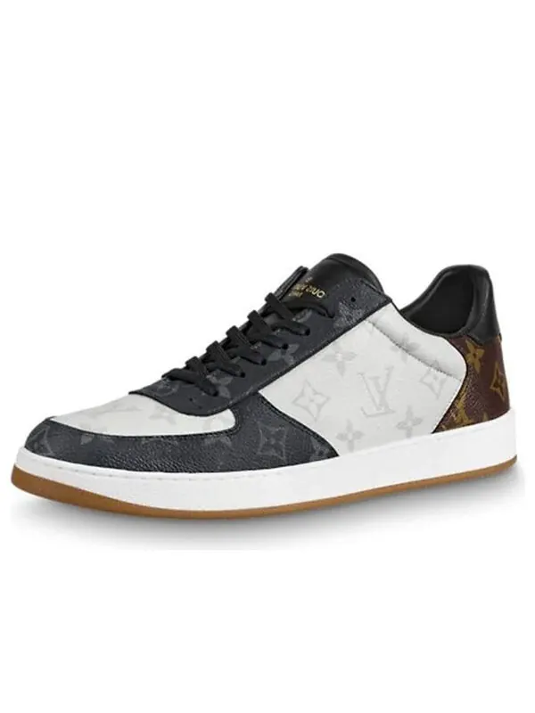 Кроссовки rivoli sneakers 'white black brown monogram' Louis Vuitton — изображение 1 из 4, белый/серый/черный