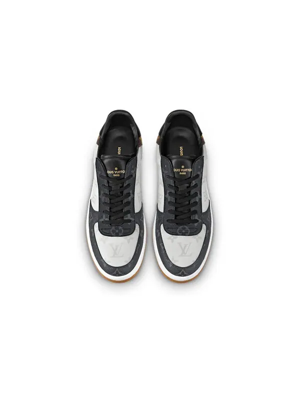 Кроссовки rivoli sneakers 'white black brown monogram' Louis Vuitton — изображение 3 из 4, белый/серый/черный