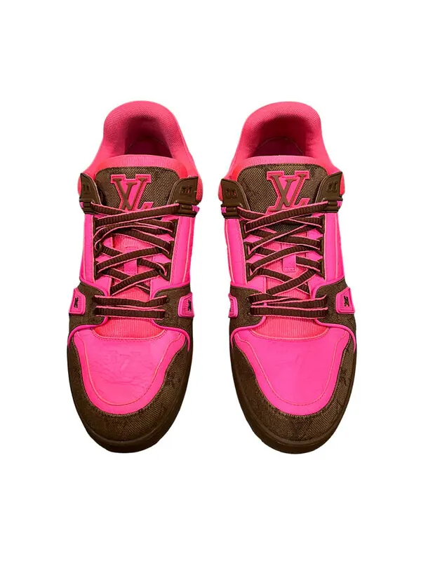 Кроссовки trainers 'pink monogram' Louis Vuitton — изображение 3 из 4, розовый/коричневый