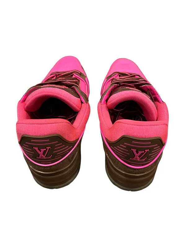 Кроссовки trainers 'pink monogram' Louis Vuitton — изображение 4 из 4, розовый/коричневый