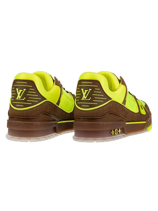 Кроссовки trainers 'neon yellow with brown' Louis Vuitton — изображение 4 из 4, желтый/коричневый