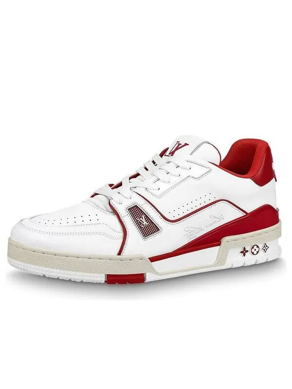 Кроссовки trainers 'white red' Louis Vuitton — изображение 1 из 4, белый/красный/бежевый