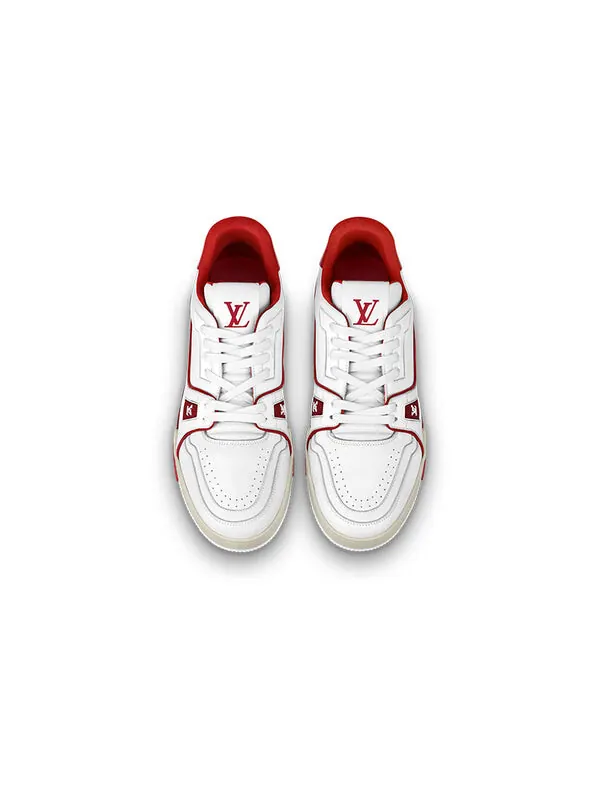 Кроссовки trainers 'white red' Louis Vuitton — изображение 2 из 4, белый/красный/бежевый
