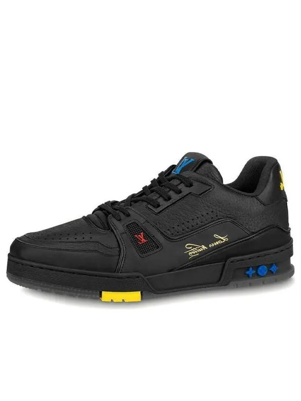 Кроссовки trainer 'black leather' Louis Vuitton — изображение 1 из 4