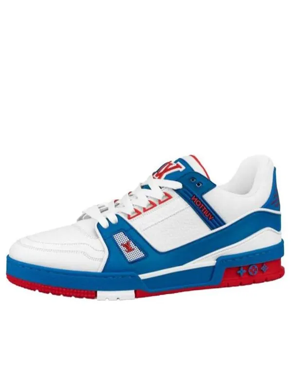 Кроссовки trainers 'white' Louis Vuitton — изображение 1 из 4, белый/синий/красный