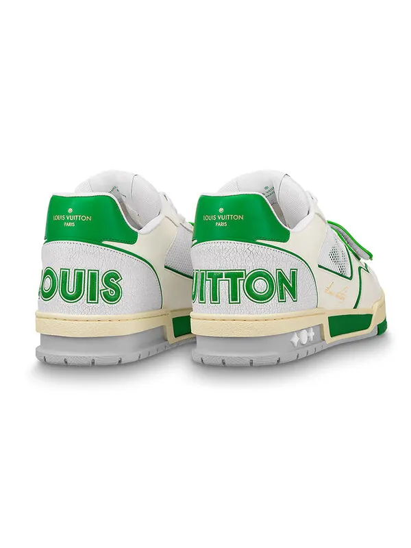 Кроссовки lv trainers 'green mesh' Louis Vuitton — изображение 3 из 4, белый/зеленый