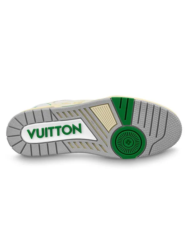 Кроссовки lv trainers 'green mesh' Louis Vuitton — изображение 4 из 4, белый/зеленый