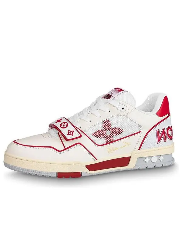 Кроссовки lv trainers 'red mesh' Louis Vuitton — изображение 1 из 4, белый/красный