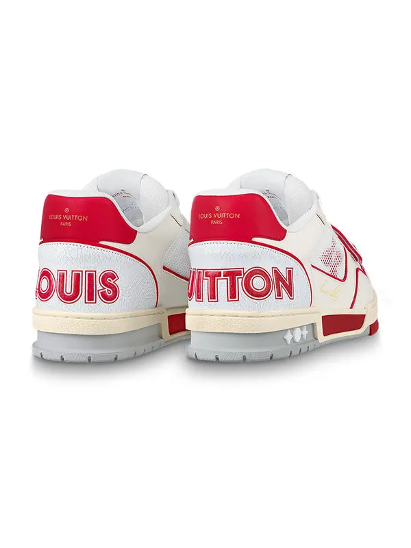 Кроссовки lv trainers 'red mesh' Louis Vuitton — изображение 3 из 4, белый/красный