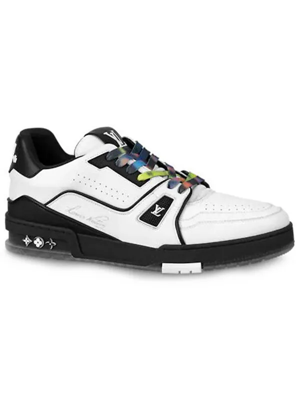 Кроссовки lv trainers 'white black' Louis Vuitton — изображение 2 из 4, белый/черный/мульти