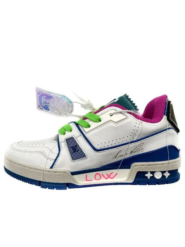 Кроссовки trainer upcycling sneakers 'white blue' Louis Vuitton — изображение 1 из 4