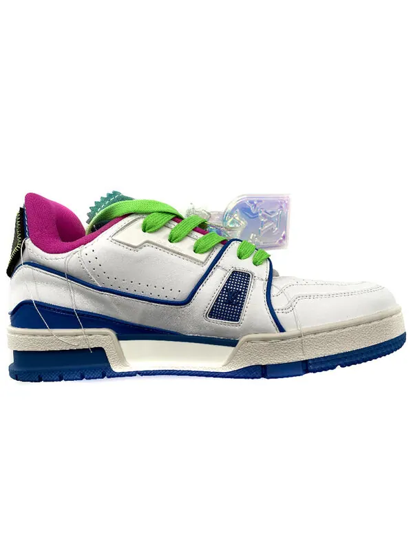 Кроссовки trainer upcycling sneakers 'white blue' Louis Vuitton — изображение 2 из 4