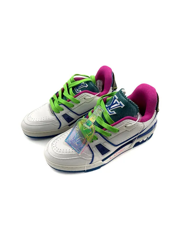 Кроссовки trainer upcycling sneakers 'white blue' Louis Vuitton — изображение 3 из 4