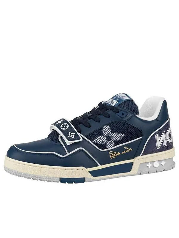 Кроссовки trainers 'navy mesh' Louis Vuitton — изображение 1 из 4, темно-синий/белый