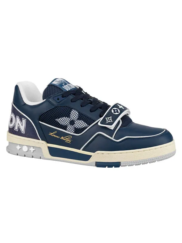 Кроссовки trainers 'navy mesh' Louis Vuitton — изображение 2 из 4, темно-синий/белый