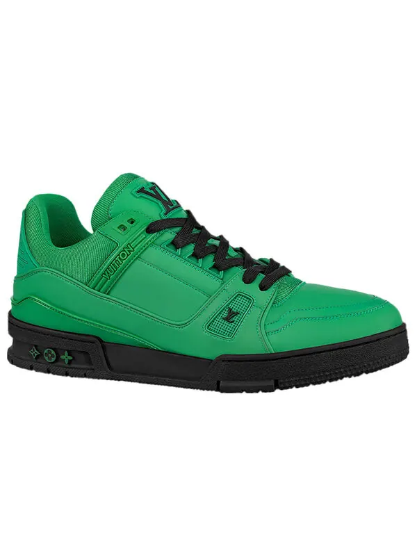 Кроссовки trainers 'green with black' Louis Vuitton — изображение 2 из 4, зеленый/черный