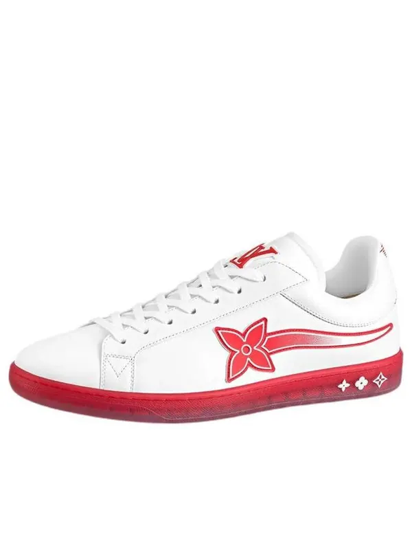 Кроссовки luxembourg samothrace trainers 'white red' Louis Vuitton — изображение 1 из 4, белый/красный