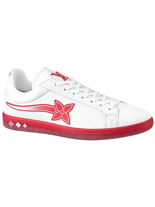 Кроссовки luxembourg samothrace trainers 'white red' Louis Vuitton — изображение 2 из 4, белый/красный