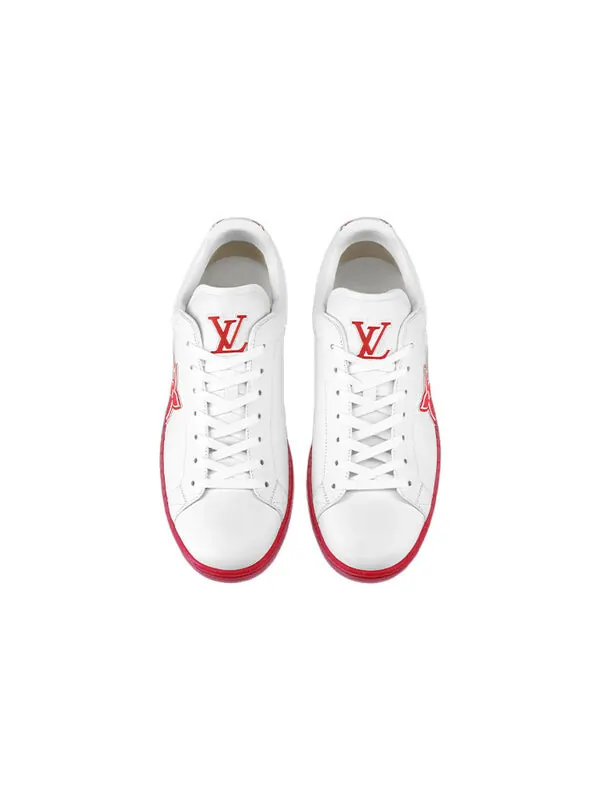 Кроссовки luxembourg samothrace trainers 'white red' Louis Vuitton — изображение 3 из 4, белый/красный