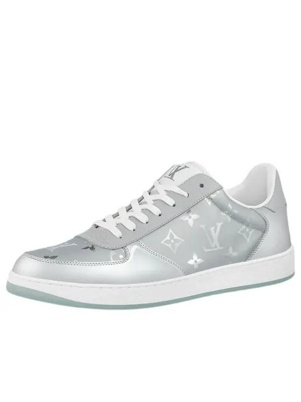 Кроссовки rivoli sneakers 'silver monogram' Louis Vuitton — изображение 1 из 3, серебристый/белый