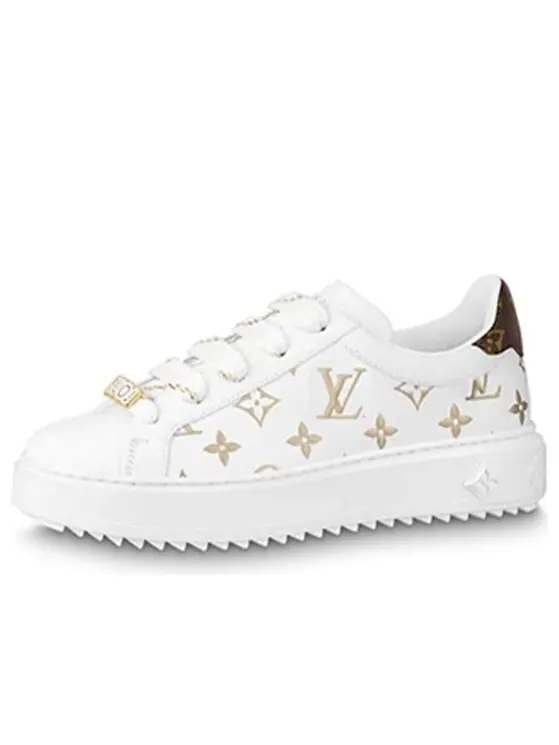 Кроссовки time out sneakers 'white with gold monogram' Louis Vuitton — изображение 1 из 4
