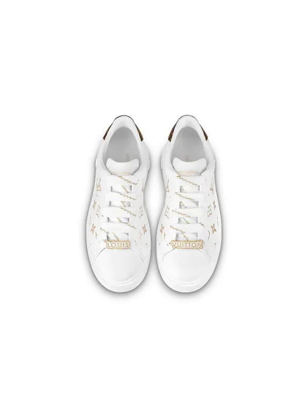 Кроссовки time out sneakers 'white with gold monogram' Louis Vuitton — изображение 3 из 4