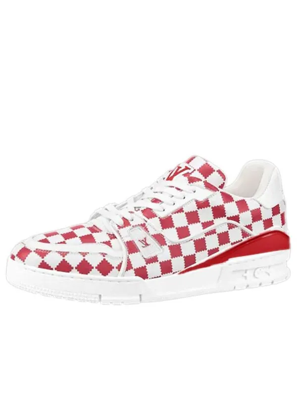 Кроссовки x nigo trainers 'red white plaid' Louis Vuitton — изображение 1 из 4, белый/красный