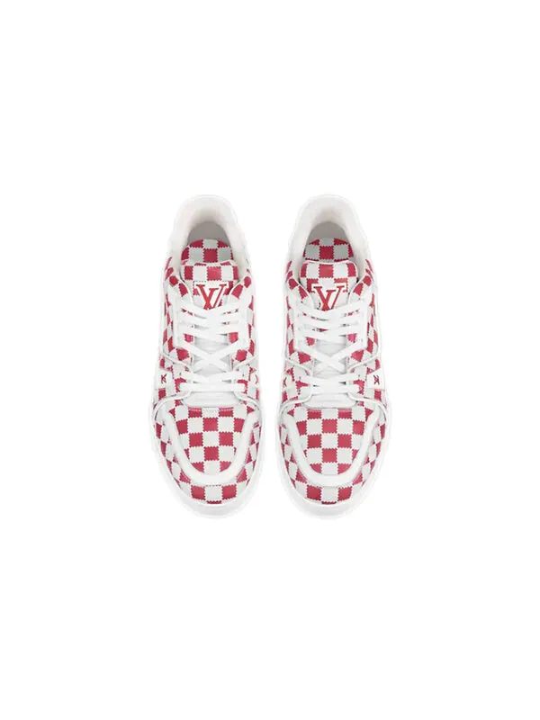 Кроссовки x nigo trainers 'red white plaid' Louis Vuitton — изображение 2 из 4, белый/красный