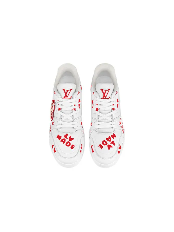 Кроссовки x nigo trainers 'white with red lv made' Louis Vuitton — изображение 3 из 4, белый/красный
