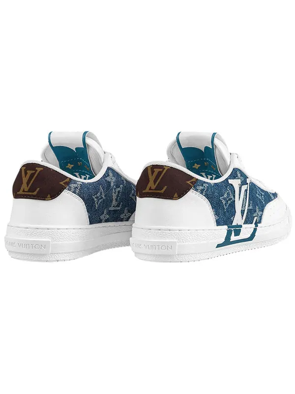 Кроссовки charlie sneakers 'white with denim monogram' Louis Vuitton — изображение 4 из 4, белый/синий/коричневый