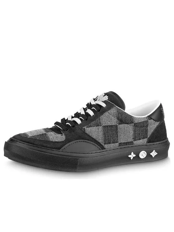 Кроссовки ollie sneakers 'black plaid mesh' Louis Vuitton — изображение 1 из 3, черный/белый