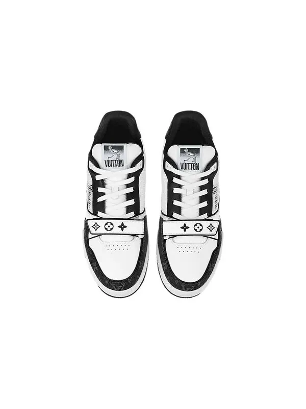 Кроссовки lv trainer 'white black velcro' Louis Vuitton — изображение 2 из 4, белый/черный