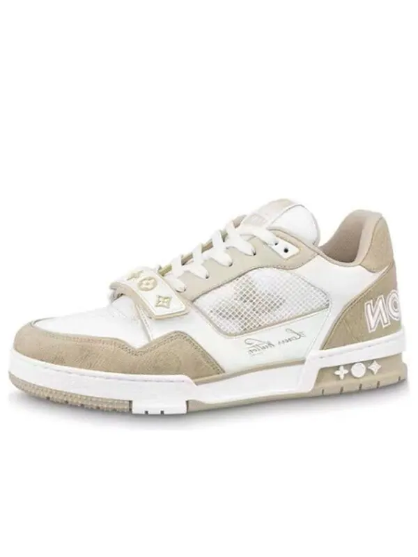 Кроссовки lv trainer 'white beige velcro' Louis Vuitton — изображение 1 из 4, белый/бежевый