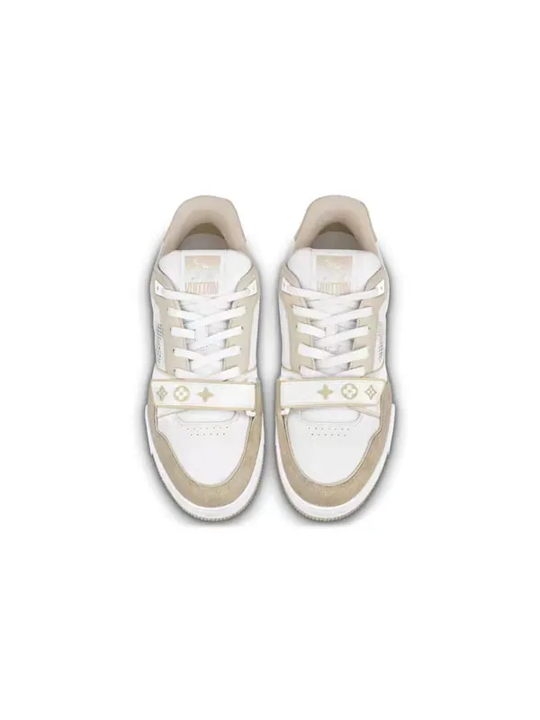 Кроссовки lv trainer 'white beige velcro' Louis Vuitton — изображение 2 из 4, белый/бежевый