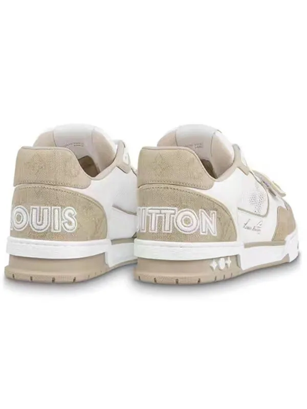 Кроссовки lv trainer 'white beige velcro' Louis Vuitton — изображение 3 из 4, белый/бежевый