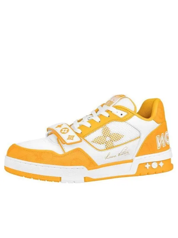 Кроссовки lv trainer 'white yellow velcro' Louis Vuitton — изображение 1 из 4, белый/желтый