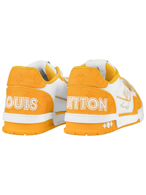 Кроссовки lv trainer 'white yellow velcro' Louis Vuitton — изображение 2 из 4, белый/желтый
