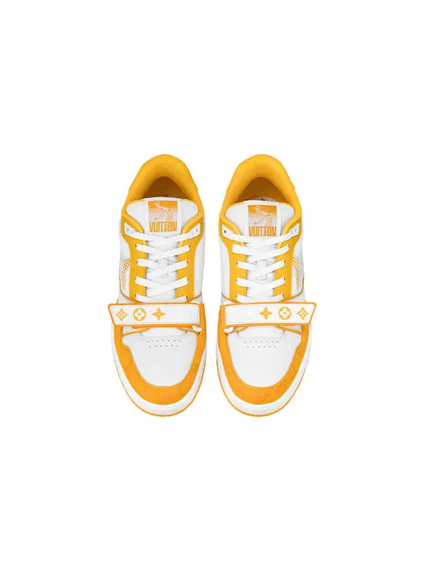 Кроссовки lv trainer 'white yellow velcro' Louis Vuitton — изображение 3 из 4, белый/желтый