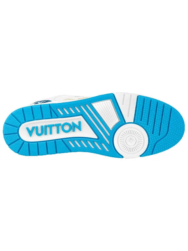 Кроссовки lv trainer 'monogram denim blue' Louis Vuitton — изображение 4 из 4, белый/синий