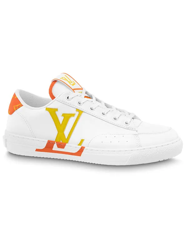 Кроссовки charlie sneakers 'white orange' Louis Vuitton — изображение 2 из 3, оранжевый/желтый