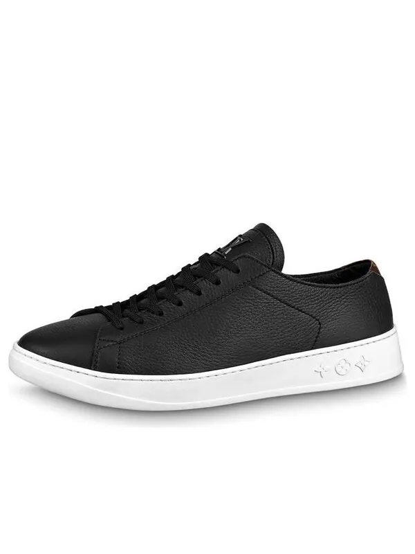 Кроссовки resort sneakers 'black leather' Louis Vuitton — изображение 1 из 3, черный/белый/коричневый