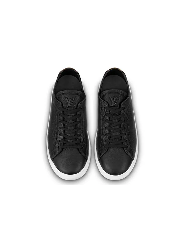 Кроссовки resort sneakers 'black leather' Louis Vuitton — изображение 2 из 3, черный/белый/коричневый