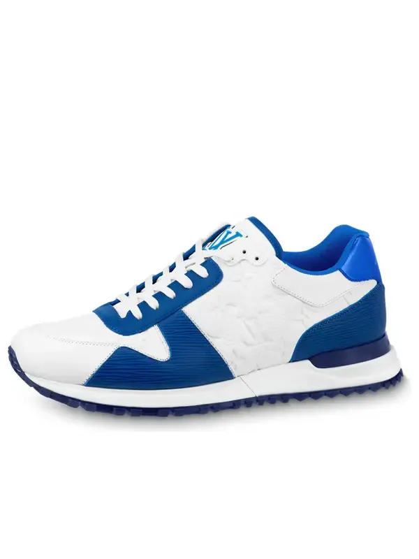 Кроссовки lv run away sneakers 'white monogram with blue epi' Louis Vuitton — изображение 1 из 2, белый/синий