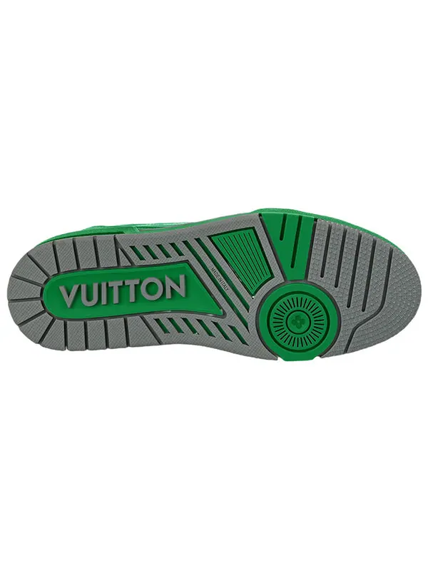 Кроссовки trainer sneakers 'green grey' Louis Vuitton — изображение 4 из 4, серый/зеленый