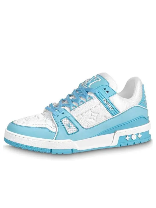 Кроссовки lv trainer 'white sky blue' Louis Vuitton — изображение 1 из 4, белый/синий