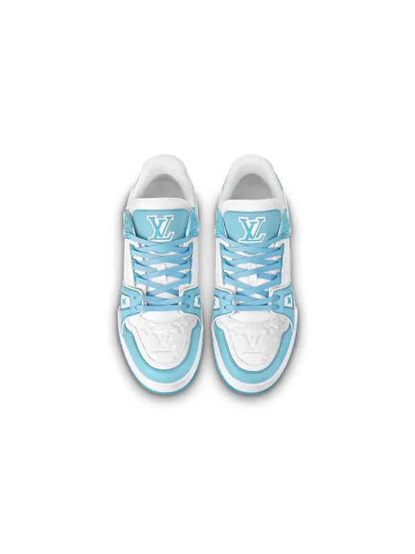 Кроссовки lv trainer 'white sky blue' Louis Vuitton — изображение 2 из 4, белый/синий