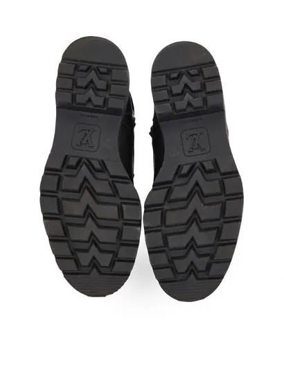 Кроссовки territory flat ranger boots 'black with silver logo' Louis Vuitton — изображение 3 из 3, черный/серебристый