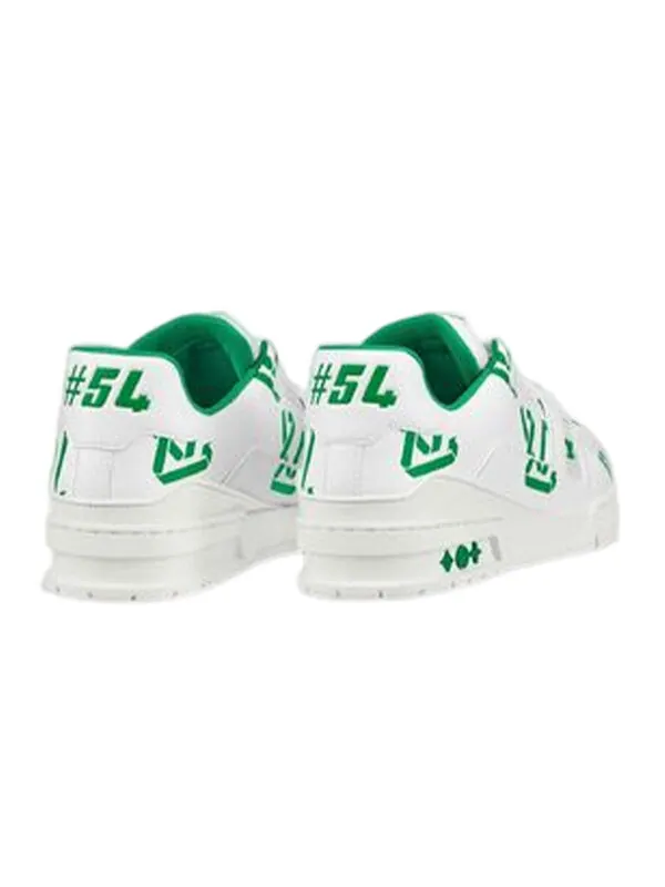 Кроссовки lv trainer sneakers 'white green' Louis Vuitton — изображение 3 из 4, белый/зеленый